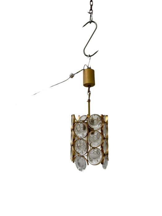 Hollywood Regency Pendant Lamp by Gaetano Sciolari for Palwa Germany, 1970s